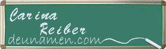 Carina Reiber Visitenkarte